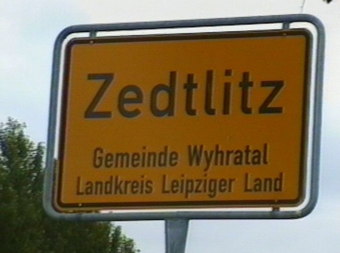 Ortsschild Zedtlitz